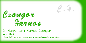 csongor harnos business card